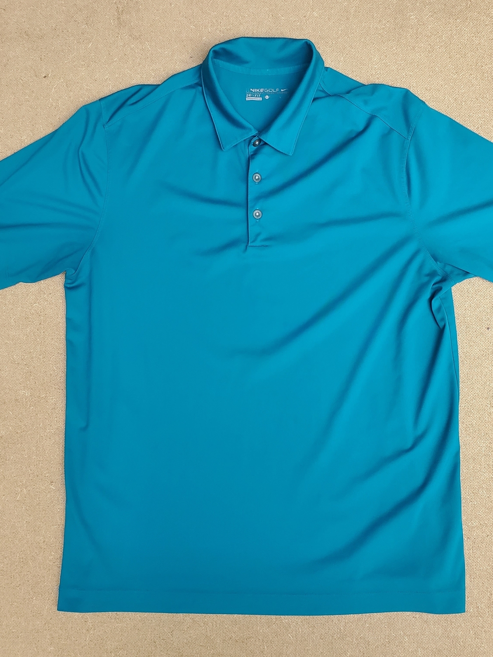 Nike Men's Teal Dri-FIT Golf Polo